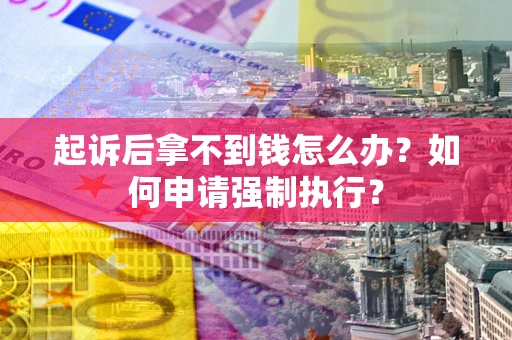 武汉起诉后拿不到钱怎么办？如何申请强制执行？