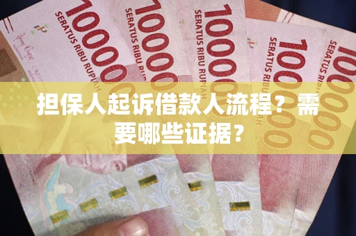 武汉担保人起诉借款人流程？需要哪些证据？