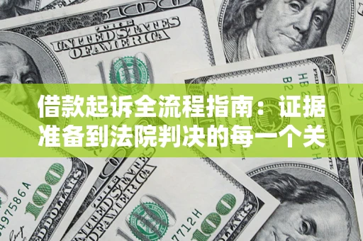 武汉借款起诉全流程指南：证据准备到法院判决的每一个关键步骤