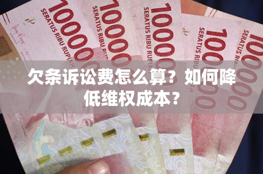 武汉欠条诉讼费怎么算？如何降低维权成本？