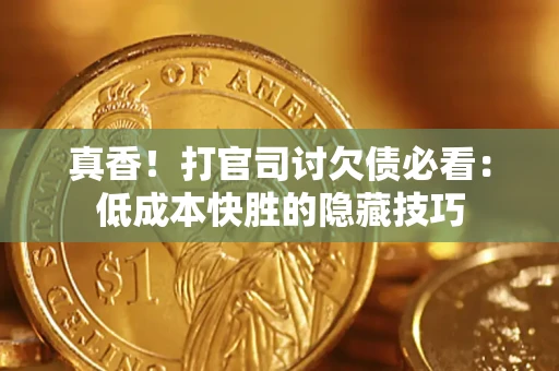 武汉真香！打官司讨欠债必看：低成本快胜的隐藏技巧