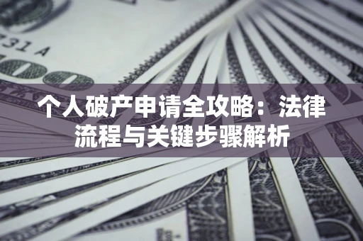 武汉个人破产申请全攻略：法律流程与关键步骤解析