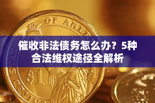 武汉催收非法债务怎么办？5种合法维权途径全解析